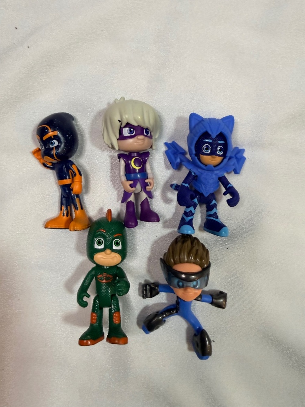 PJ Masks Action Figures Lot of 5 Catboy Gekko Luna Girl Kids Toys